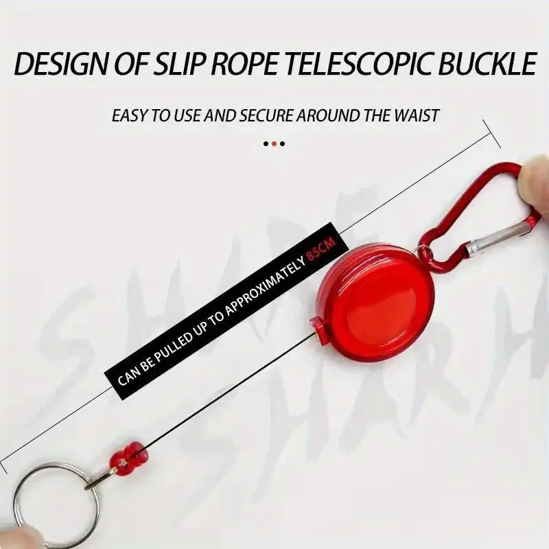 Customizable Retractable Badge Holder with Easy Pull Buckle - Durable Aluminum Alloy for Outdoor Adventures & Work Hanging image 2