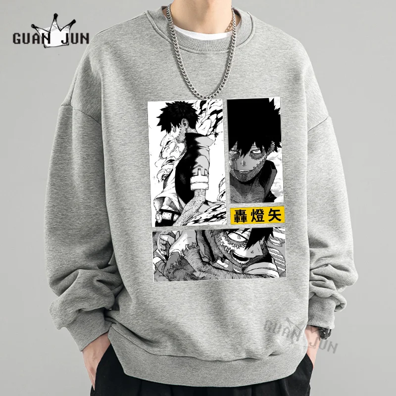 Anime My Hero Academia Dabi Tomura Shigaraki Hoodie Harajuku Clothes Streetwear Manga Sweatshirt Cotton Hoodies Pullover