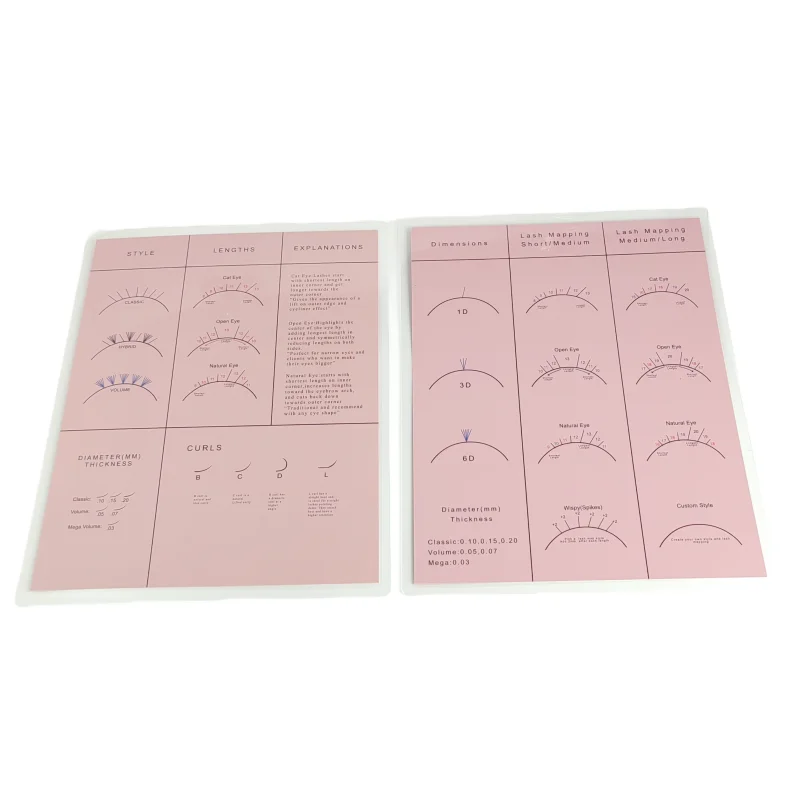 1PCS Practice Chart Beginner Lash Map Plus 20 Pcs Eye Shape Sponge  For Eyelash Extension Reusable Private Label Available