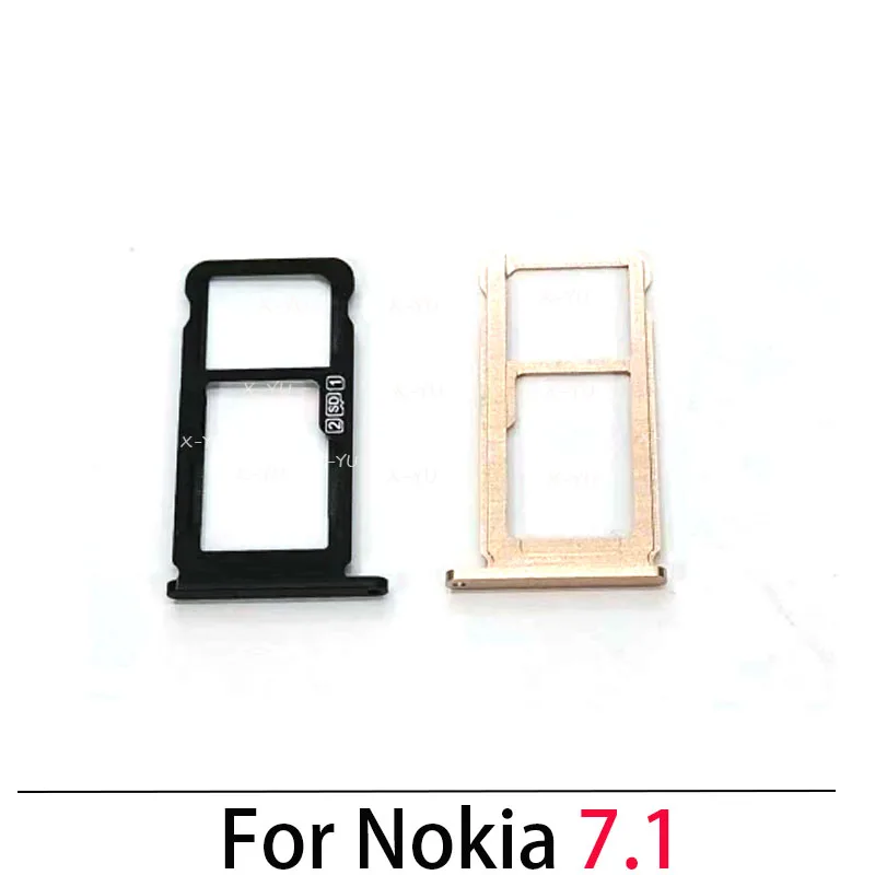 

For Nokia 7.1 / 7.1 Plus SIM Card Tray Slot Holder Adapter Socket Repair Parts