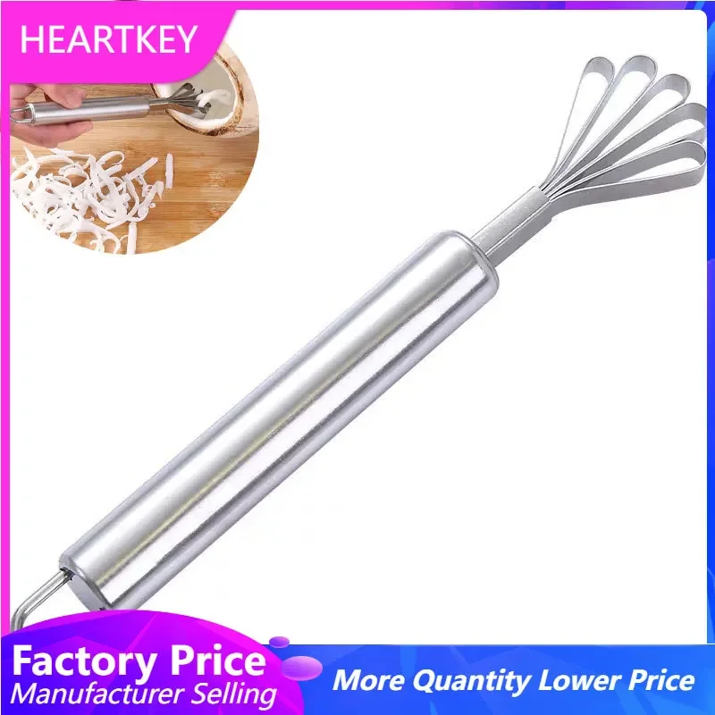 

2PCS/SET Coconut Meat Removal Knife Coconut Scraper Slicer