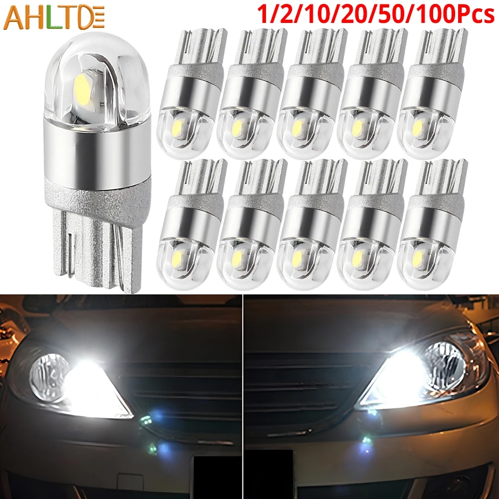

1/2/10/20PCS W5W 3030 Car Turn Signal License Plate Lights ultra bright dome Trunk side Bulb Auto Clearance Brake Reverse lamp