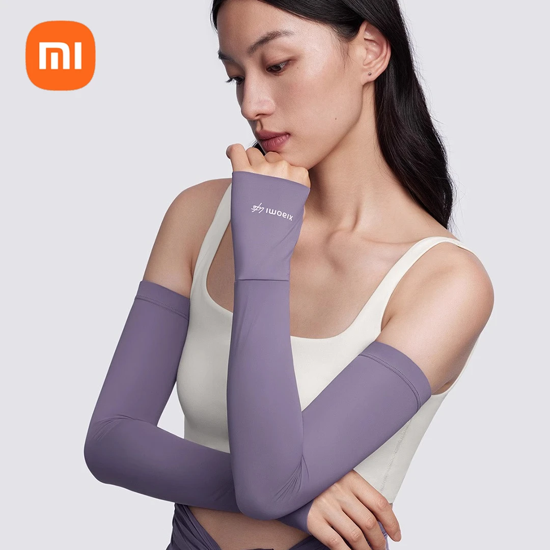 

Xiaomi Life крутые солнцезащитные ледяные рукава, простые однотонные ледяные рукава для езды на велосипеде на открытом воздухе с защитой от ультрафиолета