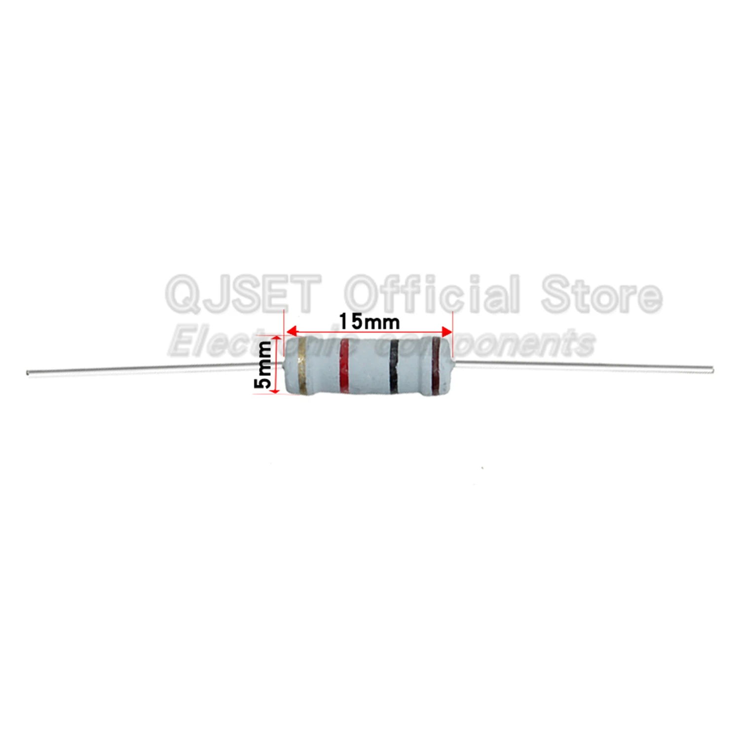 200pcs 2W Carbon Film Resistors 5% 4 Color Ring Resistors 10 47 100 470 Ohm 1K 4.7K 10K 47K 51k 100k 200k 470k 510k 910k 1M Ohm