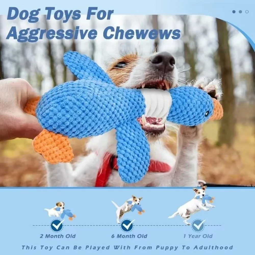 Creative Fun Duck Shape Dog Teeth Cleaning Interactive Puppy Molar Chew Cute Soft Quacking Pet Pet