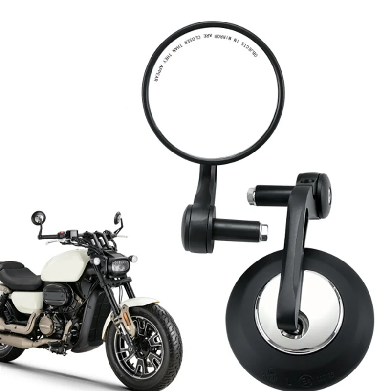

AU04 -For QJMOTOR QJ350-12E Motorcycle Handlebar Mirror Side Rearview Mirror Bar End Accessory Replacement Parts
