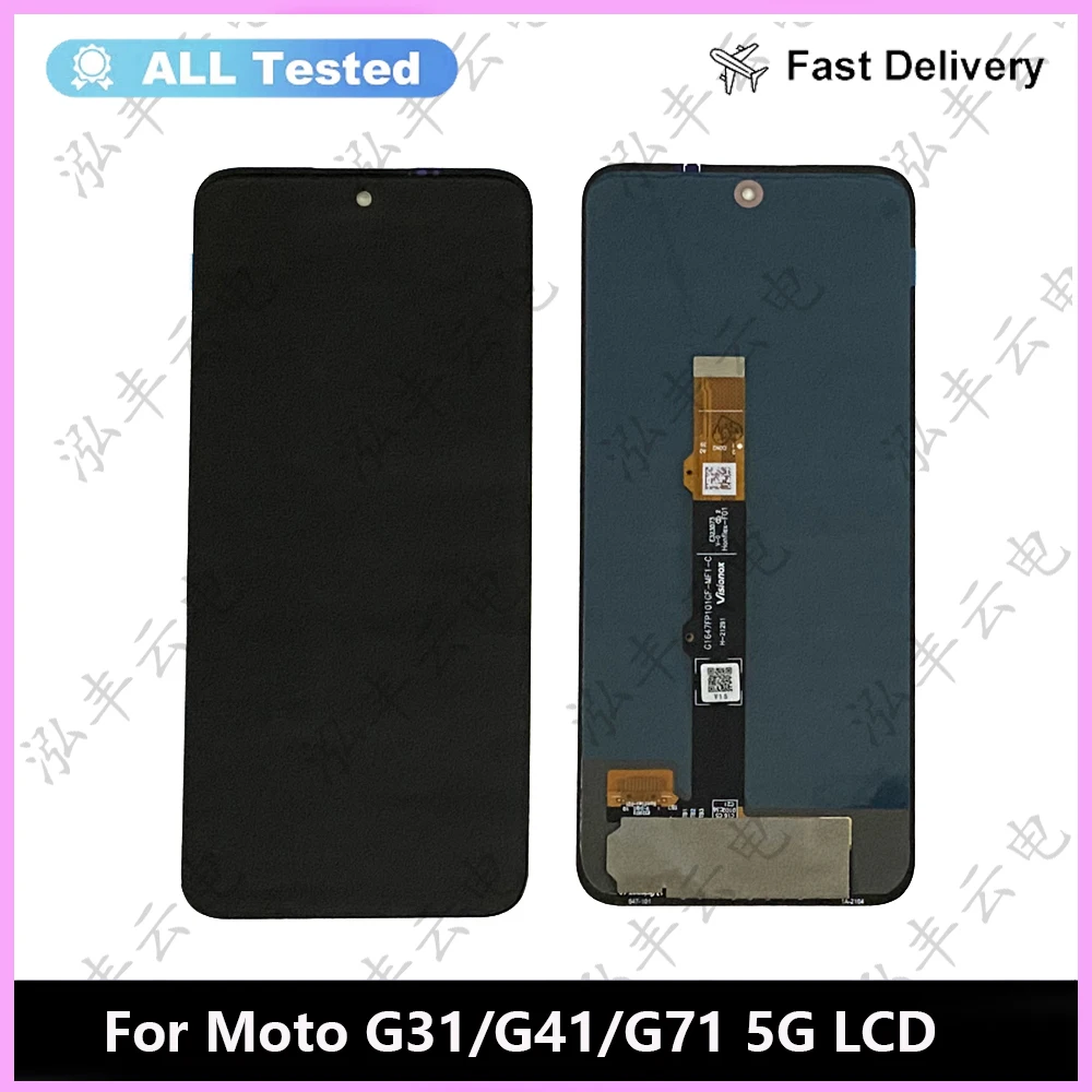 Test 6.4“For Motorola Moto G31 G41 G71 5G LCD XT2173-3 XT2167-2 XT2169-1 Display Touch Screen Assembly Repair Parts