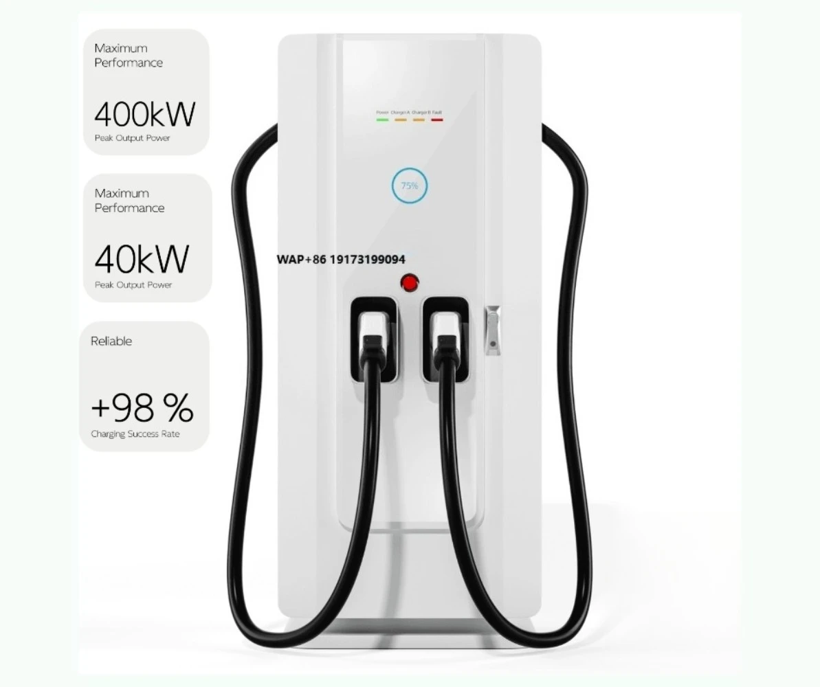 GCG 60kW GB/T DC EV Charger Dual Connectors Ground-Mounted with OCPP CE Certified for Electric Vehicle Charging Stations