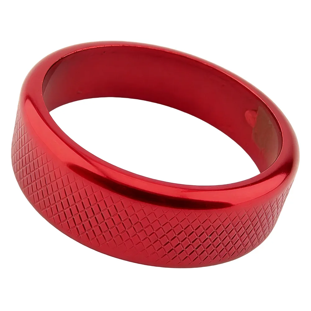 1 peça de Anel de Acabamento Vermelho em Alumínio para o Botão de Câmbio do Console Central do Carro, para Kia Sorento MQ4 2021-2025, Acessórios