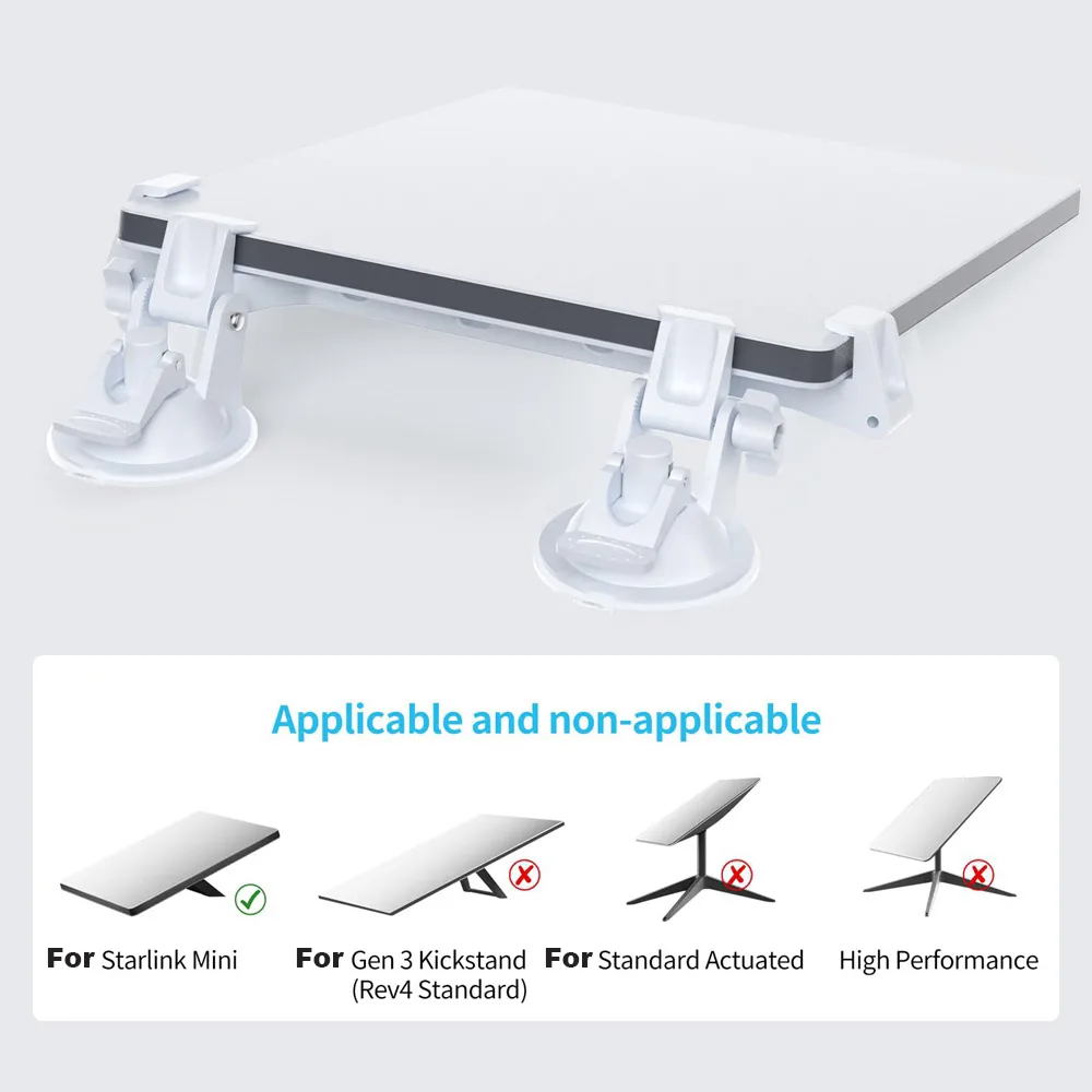 For Starlink Mini Mount Dashboard Suction Cup Mount for Car Sunroof Windshield Holder for Star link Mini Dish Mounting Bracket