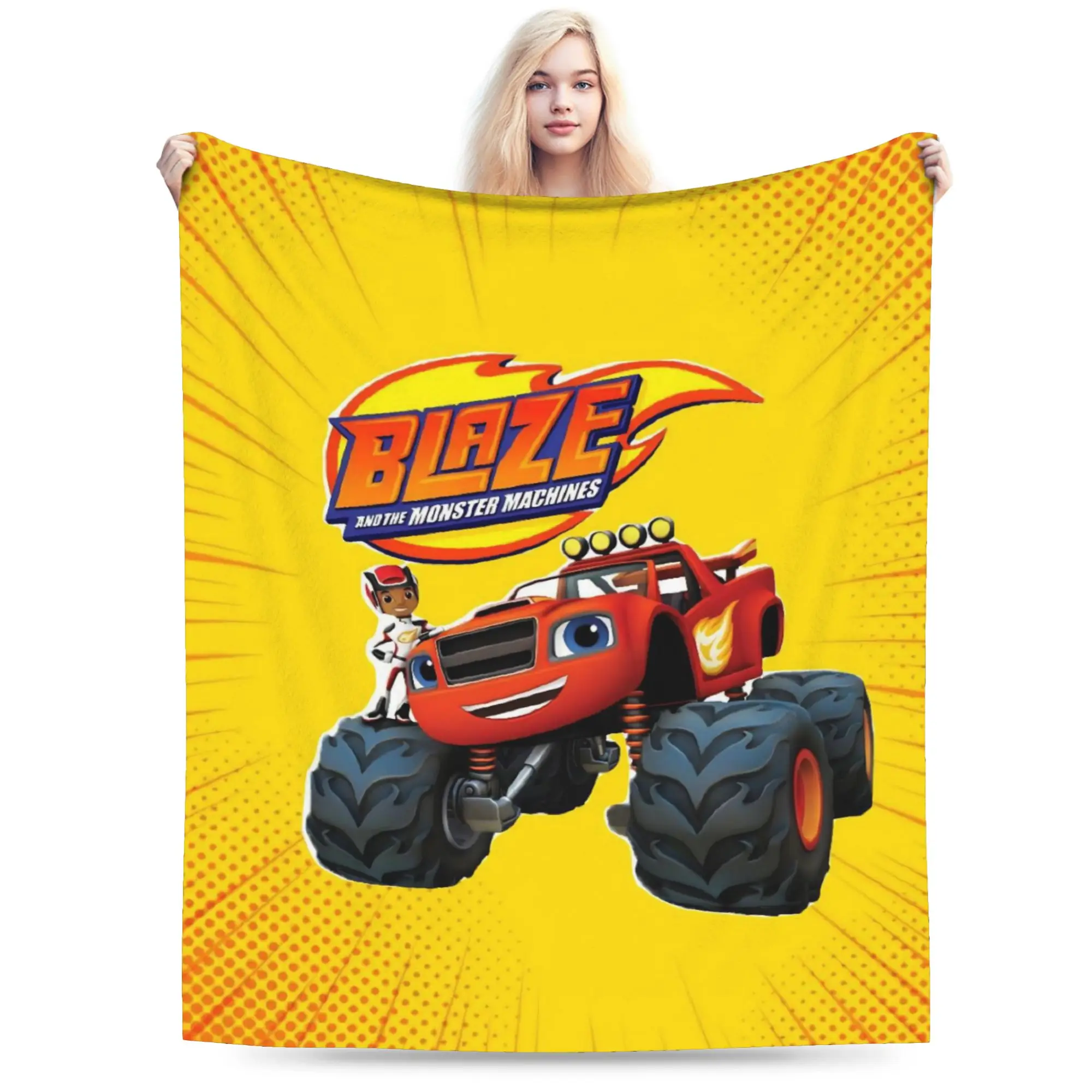 Blaze and the Monster Machines Blanket Super Soft Cozy  Throw Blankets for Bed 50x60 Inch Multiple Sizes Quilt