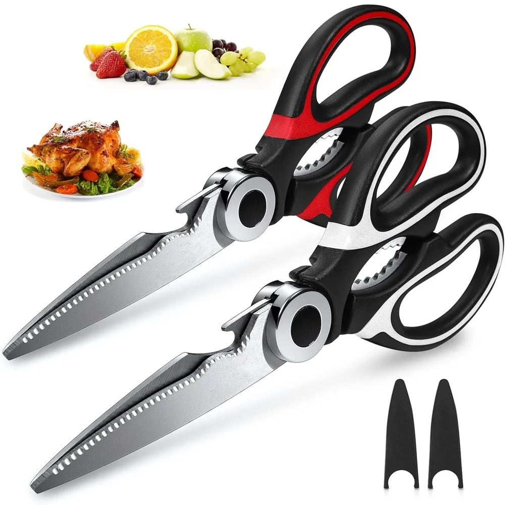 

Multifunctional Stainless Steel Kitchen Scissors Gadgets Kitchen Scale Cleaner Chef Scissors Chicken Bone Scissors Kitchen Tools