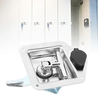 Cerradura de manija en forma de T plegable de acero inoxidable para camión, remolque, vehículos de ingeniería, bloqueo de manija en forma de T para camión