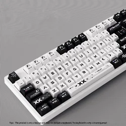 130 Keys Printstream PBT Keycaps Cherry Profile 5 Sides Dye Sub Keycaps for Gateron MX Switches Mechanical Gaming Keyboard