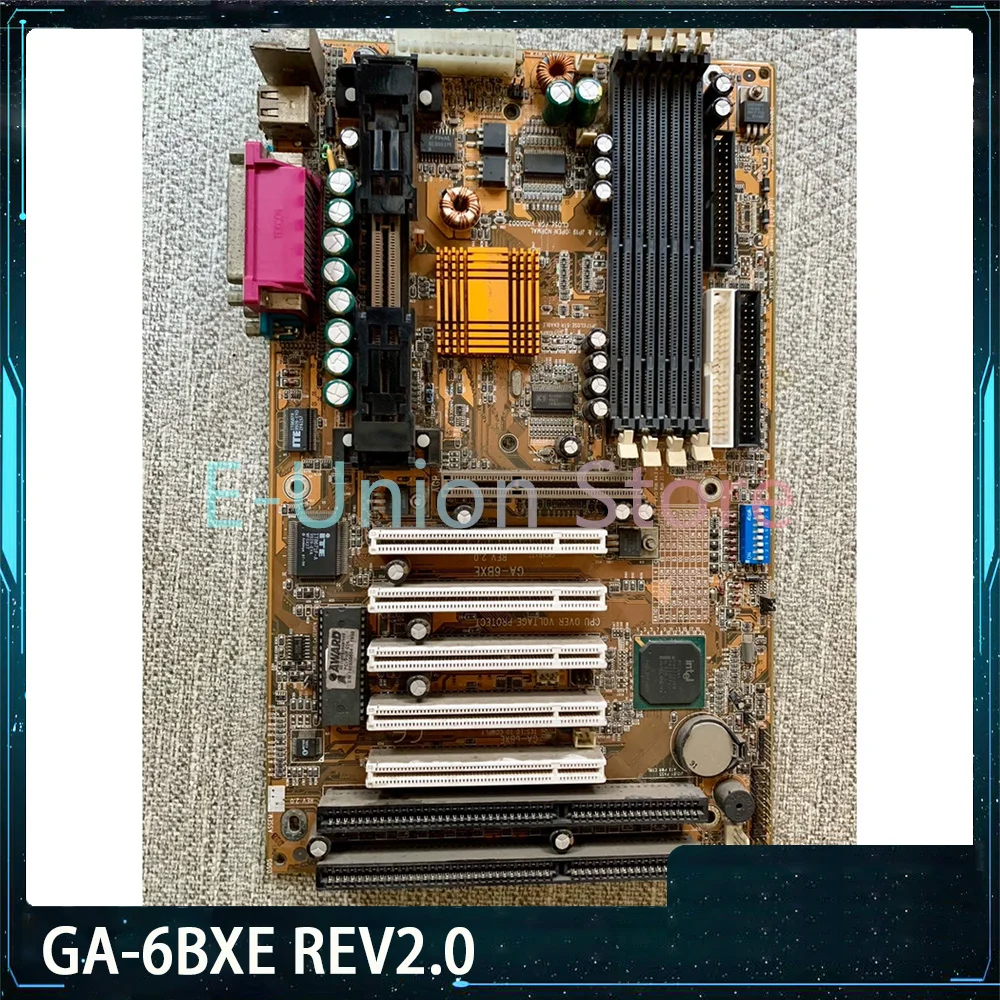 

GA-6BXE REV2.0 5×PCI 2×ISA Motherboard With CPU And Memory