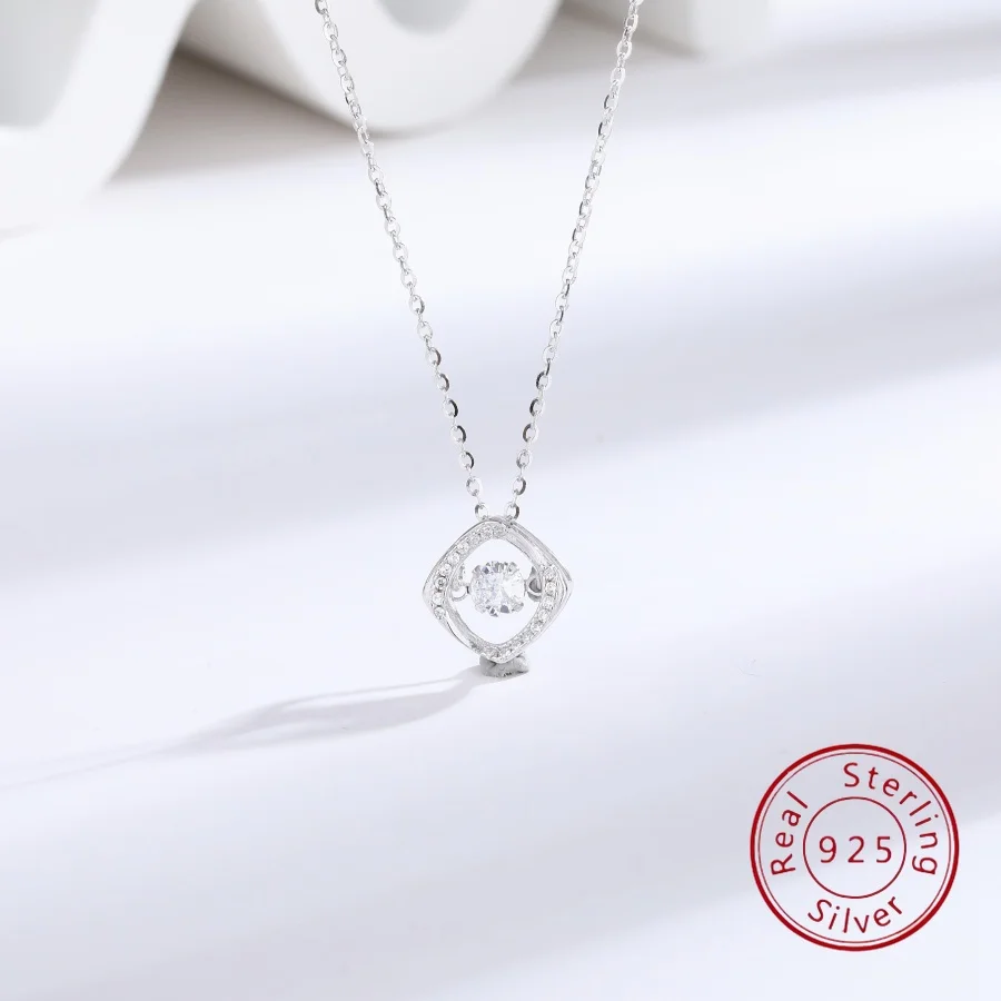 

2025 Новое выпускное серебро 925 пробы, европейско-американское классическое роскошное ожерелье для женщин