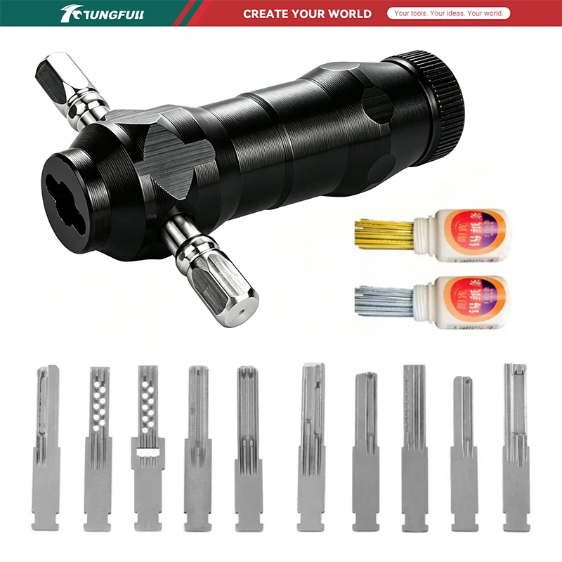 Professional Locksmith Tools Set Portable Lock Repair Tools Stainless Steel Hand Tools Kit For Locksmiths And Door Repair
