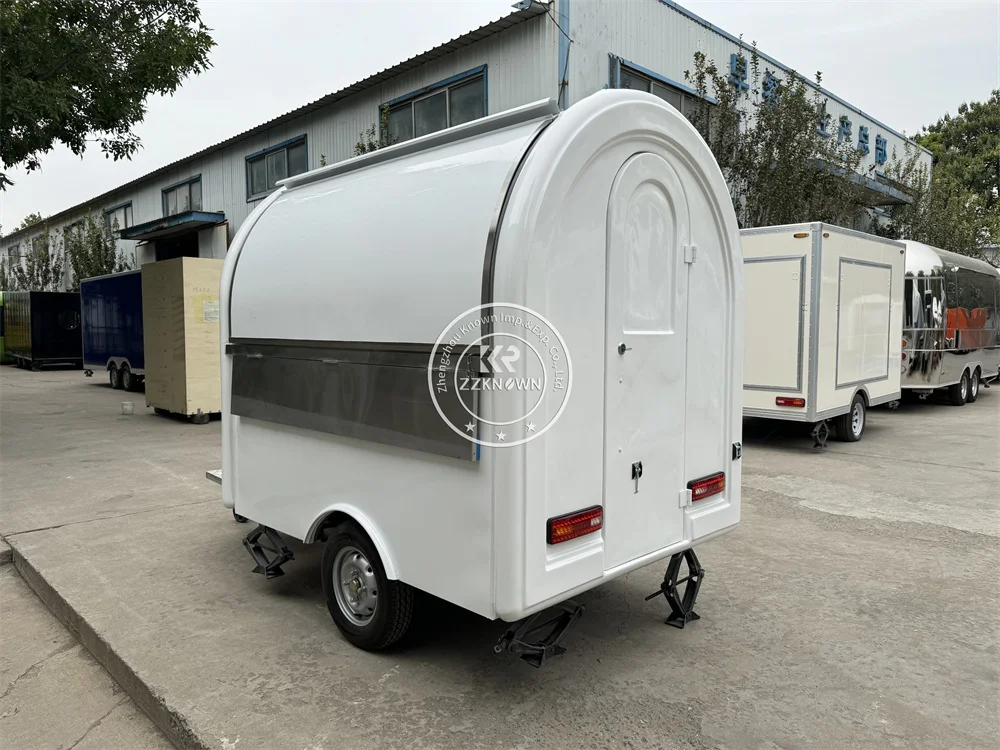 Concession Food Remorque, Kiosque à café et crème glacée, Snack de rue, Van attribuable, Chariot de restauration rapide, Camion à vendre