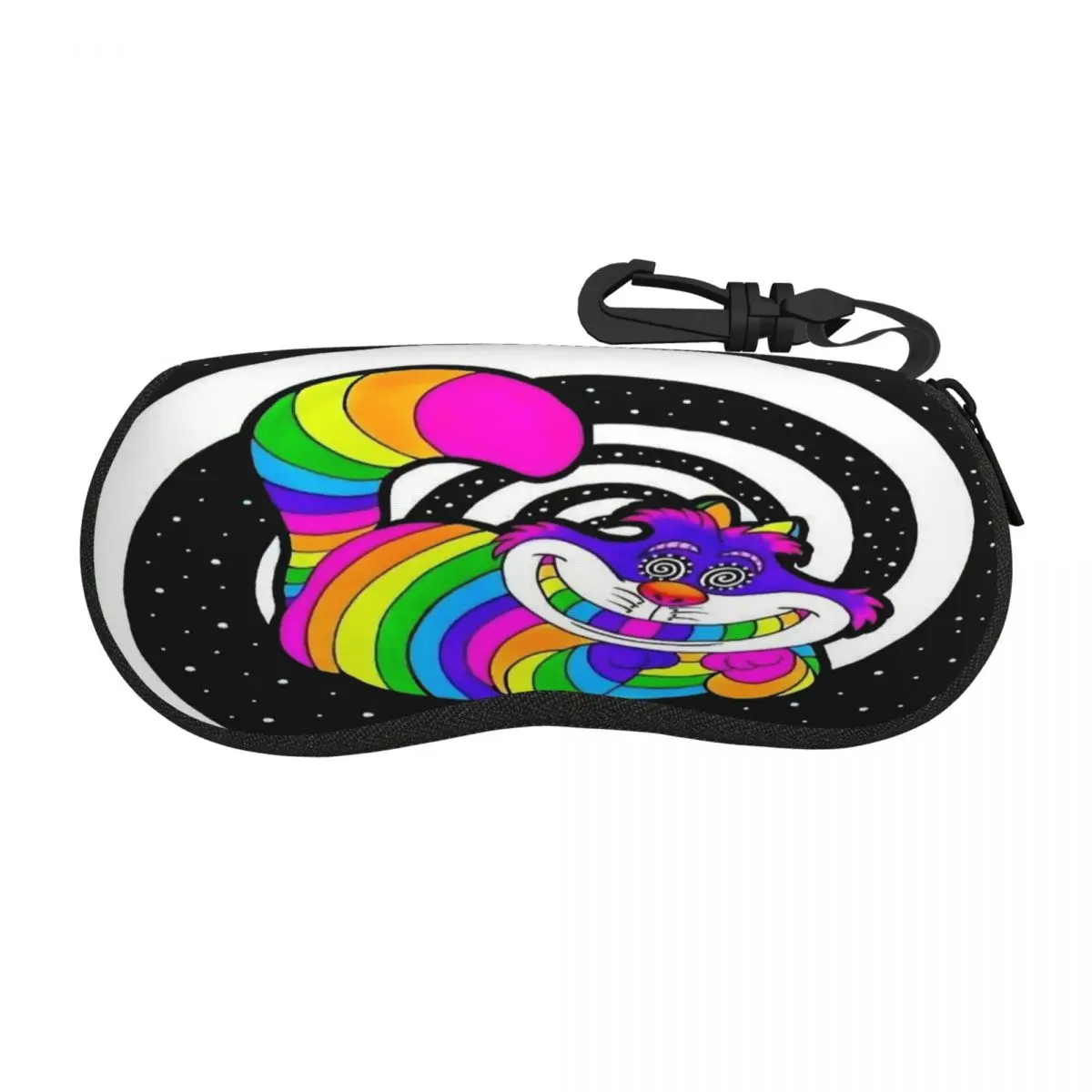 

Custom Cheshire Cat Smile Colorful Shell Eyeglasses Case Women Men Fashion Glasses Case Sunglasses Box Pouch