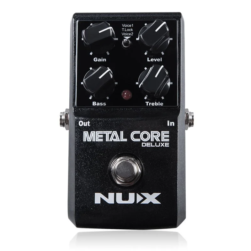 

NUX Distortion Guitar Effect Pedal Metal Core DELUXE 2-Band EQ Tone Lock Preset Function True Bypass Effects Guitar Accessories