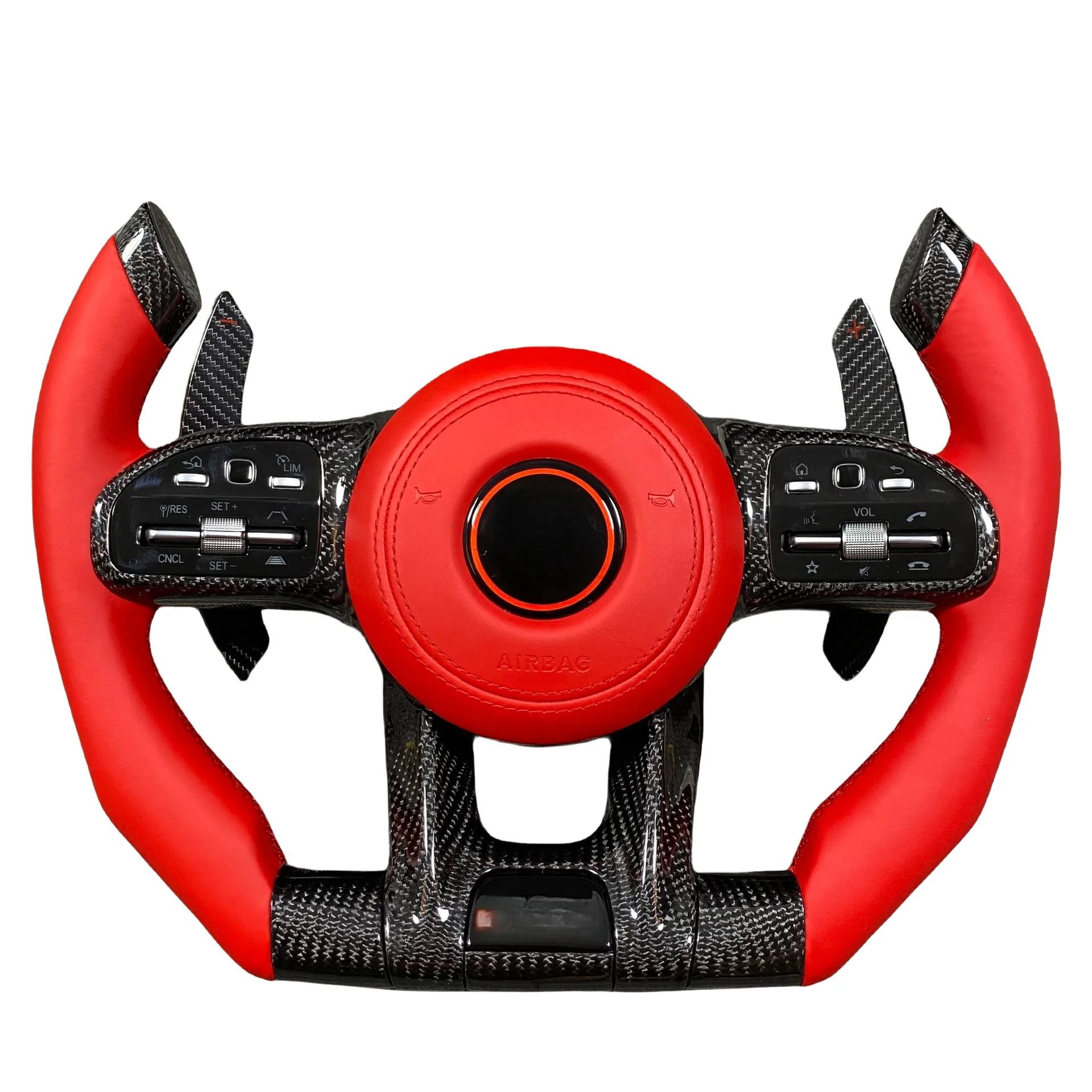 

for Mercedes Benz W167 W204 W205 W211 W213 W222 Amg Gt G Class Carbon Fiber Carton PU Durable Steering Wheel