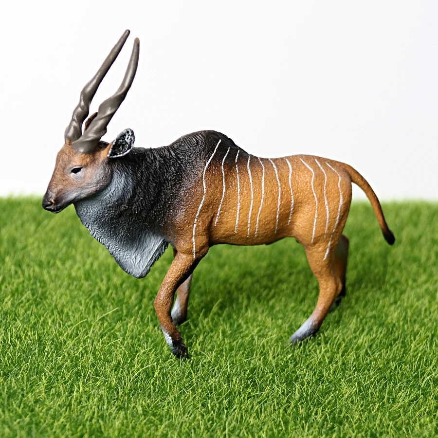 Realistic African Jungle Animals Figure Toy Antelopes,Greater Kudu,Elk,Kudu,Eland,Gazelle Model Figurines Educational Toys Gifts