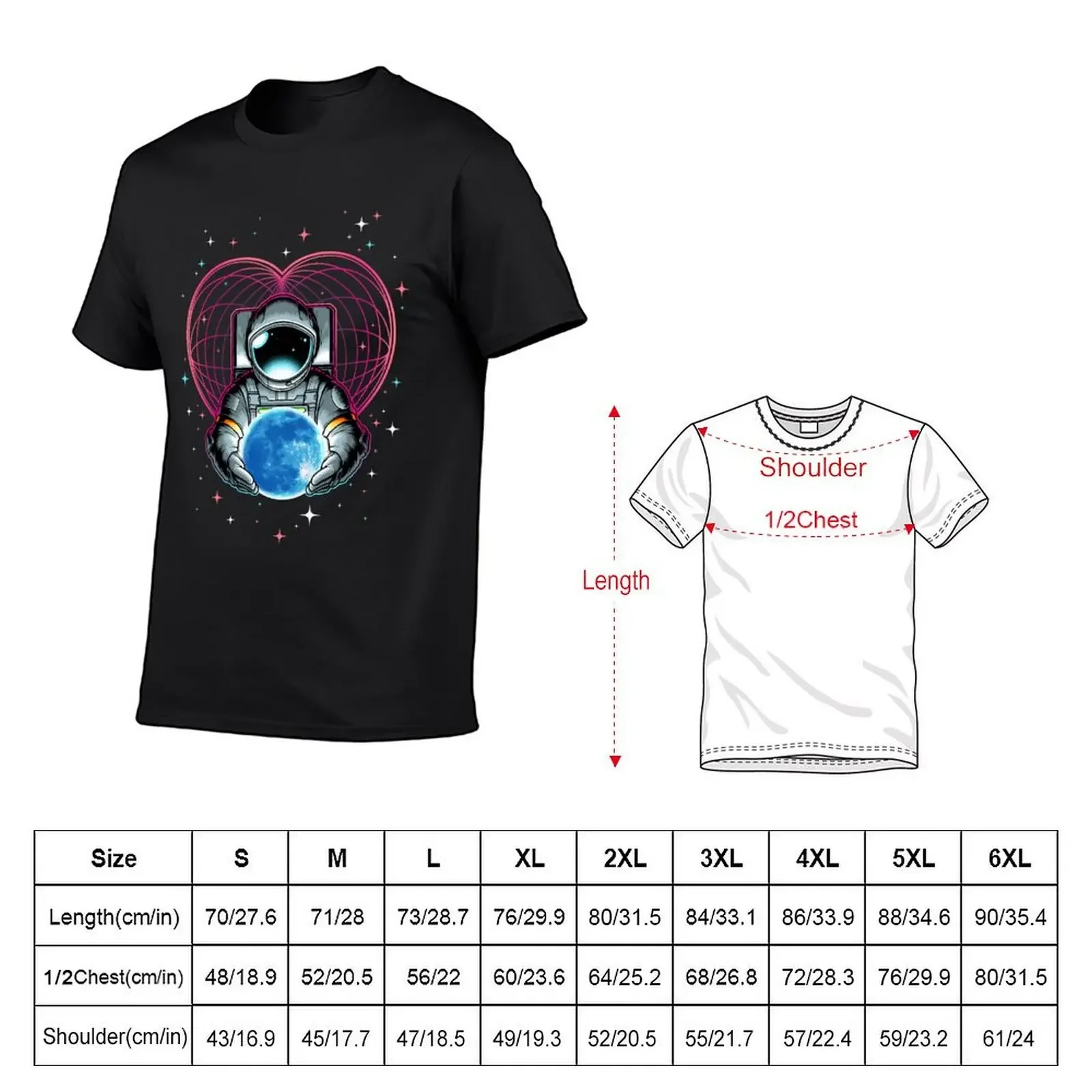 LOVE YOU TO THE MOON AND BACK T-Shirt vintage anime shirt anime stuff aesthetic clothes men workout shirt