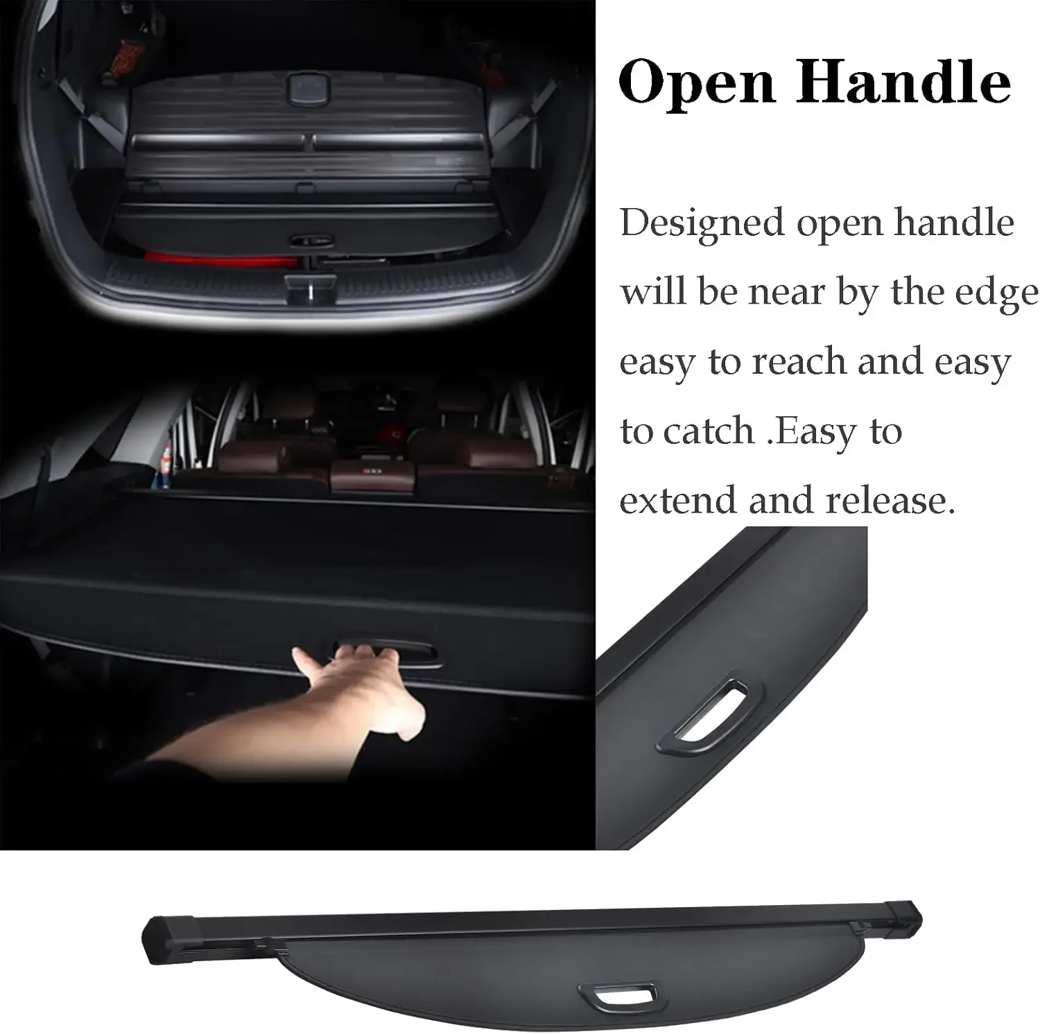 Retractable Cargo Cover for Hyundai Palisade 2024 - 2020 Rear Trunk Organizer Privacy Security Screen Shield Shade Accessories