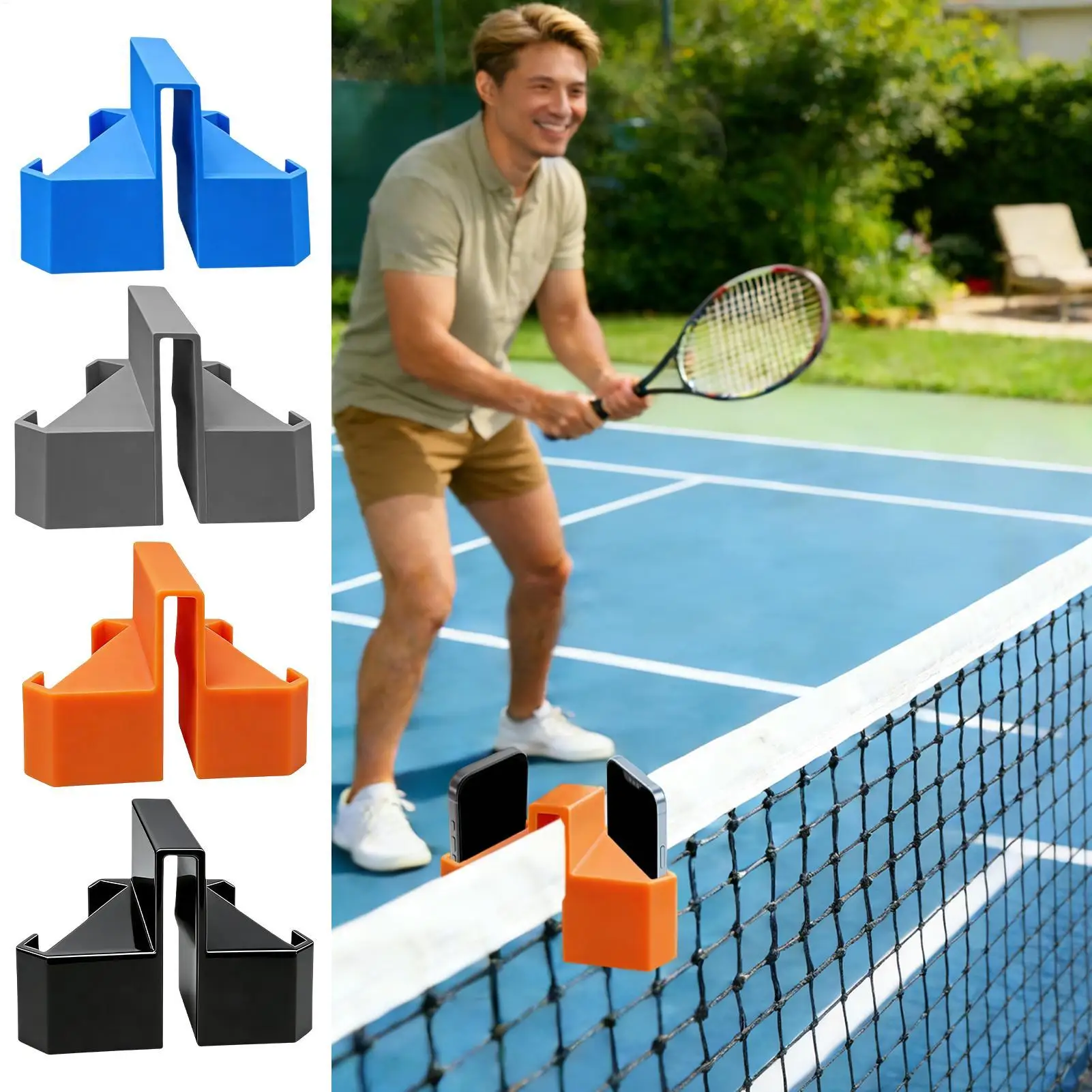 Universal Ball Sports Camera Mount Anti-Slip Action Cam & Phone Holder for Tennis Baseball Match Analysis Recording