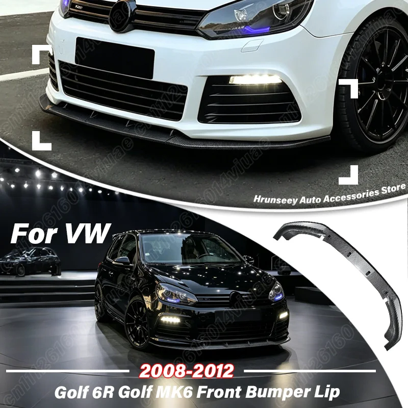 

For VW Volkswagen Golf 6R Golf MK6 2008 2009 2010 2011 2012 Front Bumper Lip Splitter Lower Spoiler Guard CarStyling Accessories
