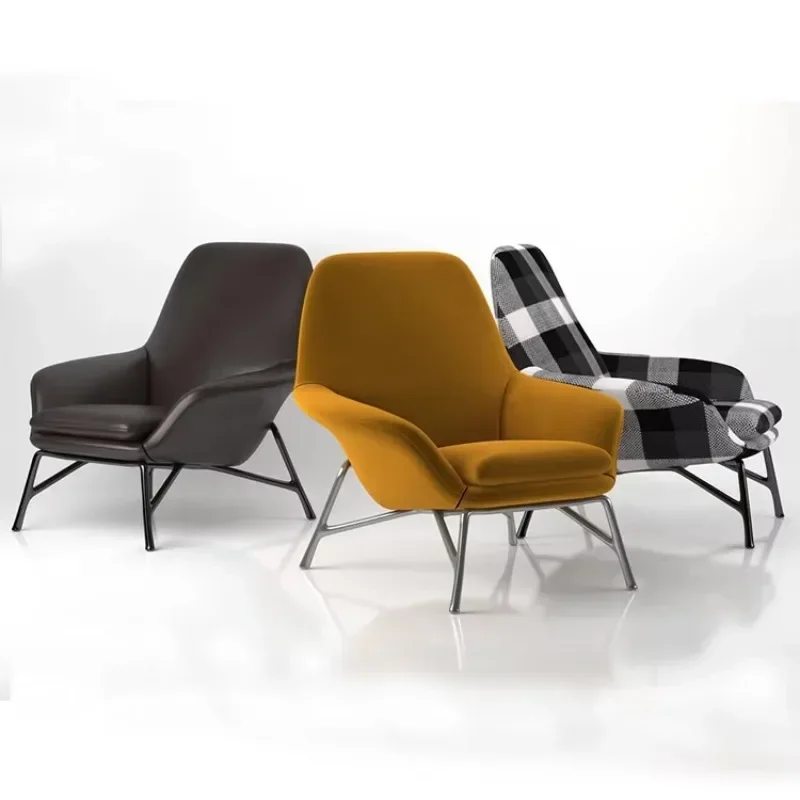 Yellow Fabric Modern Style Room Chair Living Furniture Casual Modern Chair Bedroom