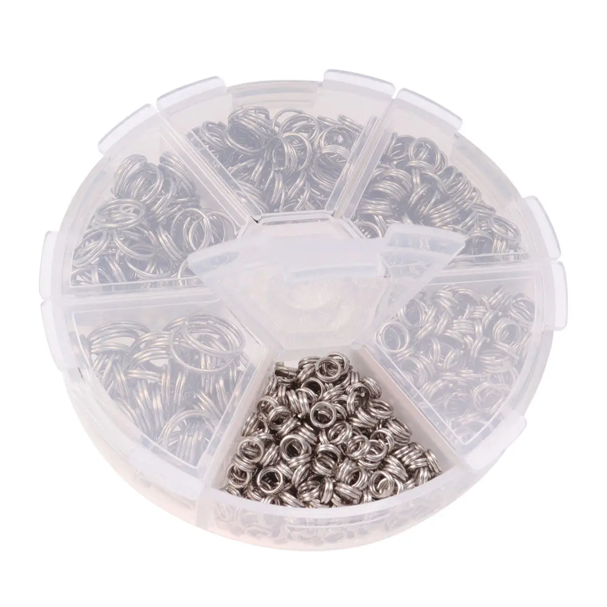 Iron Split Rings Set 4-10mm, Glossy & Rust-Resistant DIY Keychain, Belt, Backpack, Jewelry Making Supplies