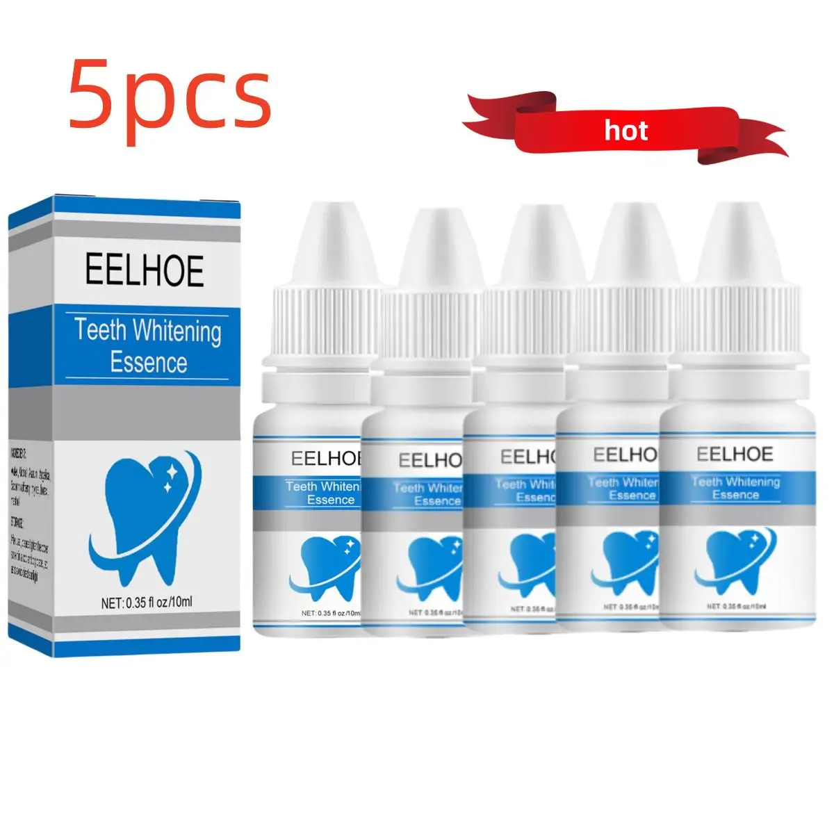 

5pcs teeth Care Essence Removes Plaque Stains Tooth Bleaching Cleaning Serum Fresh breathTeeth Oral Hygiene Tooth Care product