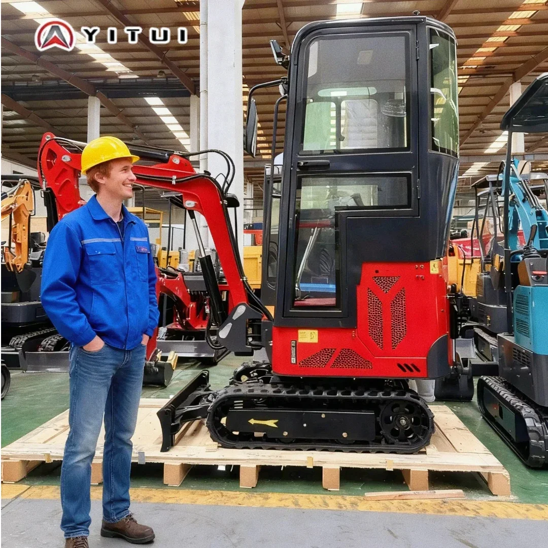 

Высококачественный мини-экскаватор с несколькими аксессуарами, 1,8 тонны от китайских поставщиков, доступны индивидуальные цвета, мини-экскаваторы