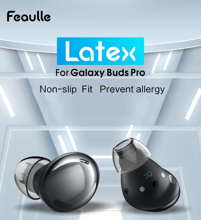 غطاء أذن من اللاتكس H370+ لأغطية الأذن من اللاتكس لهاتف Samsung Galaxy Buds Pro أطراف أغطية أذن من اللاتكس مضادة للحساسية (زوج واحد)