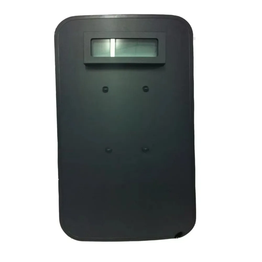 Protection Uhmwpe Defense Tactical Shield Glass Window Handles Safety Protective Black PE Full Coverage Self Security Shield