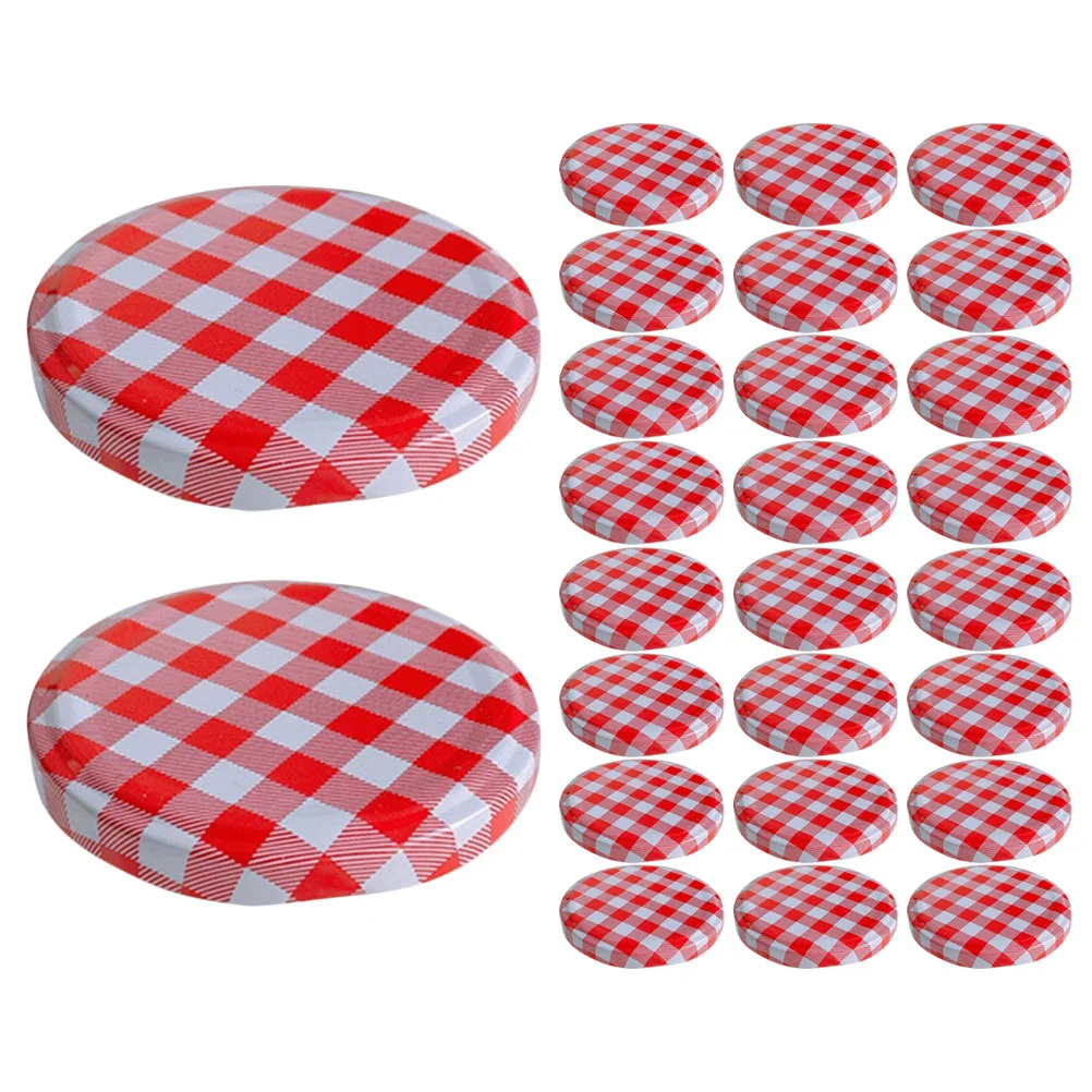 

40pcs Storage Jar Covers Canning Lids Glass Jar Lids Sealing Canning Covers Jar Covers jam jar covers