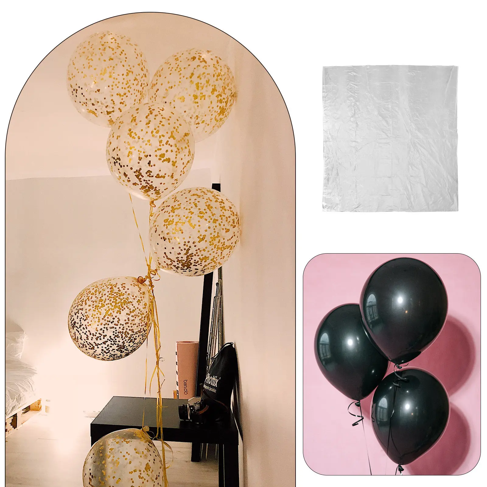 

Набор из 5 сумок для хранения воздушных шаров, большой вместимости, пластиковый органайзер для транспортировки и демонстрации шаров на свадьбу, день рождения, вечеринку