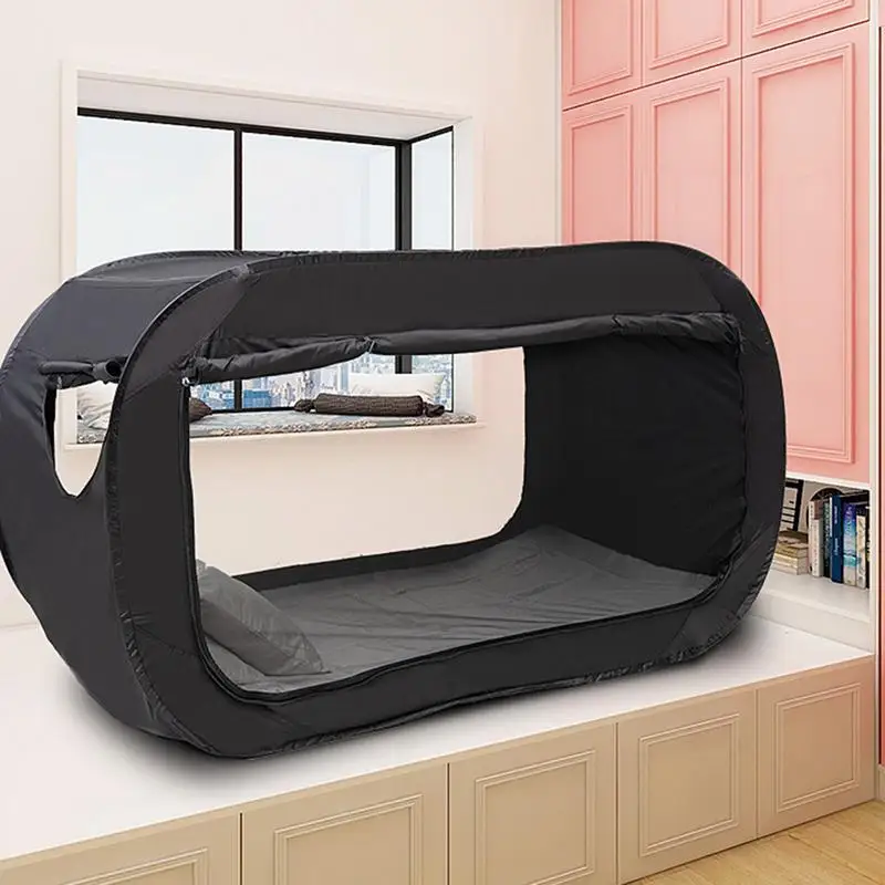 Imagem -04 - Folding Dormir Tenda Cama para Adultos Interior e Exterior Camping Privacy Space Bed Canopy