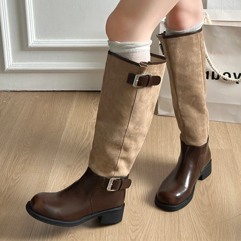 

Высокие сапоги для женщин. Дизайнерская обувь на каблуке. Модное платье. Высокие зимние сапоги до колена. Botas 2020. Трендовые повседневные мотоциклетные ботинки в стиле гот-музыка.