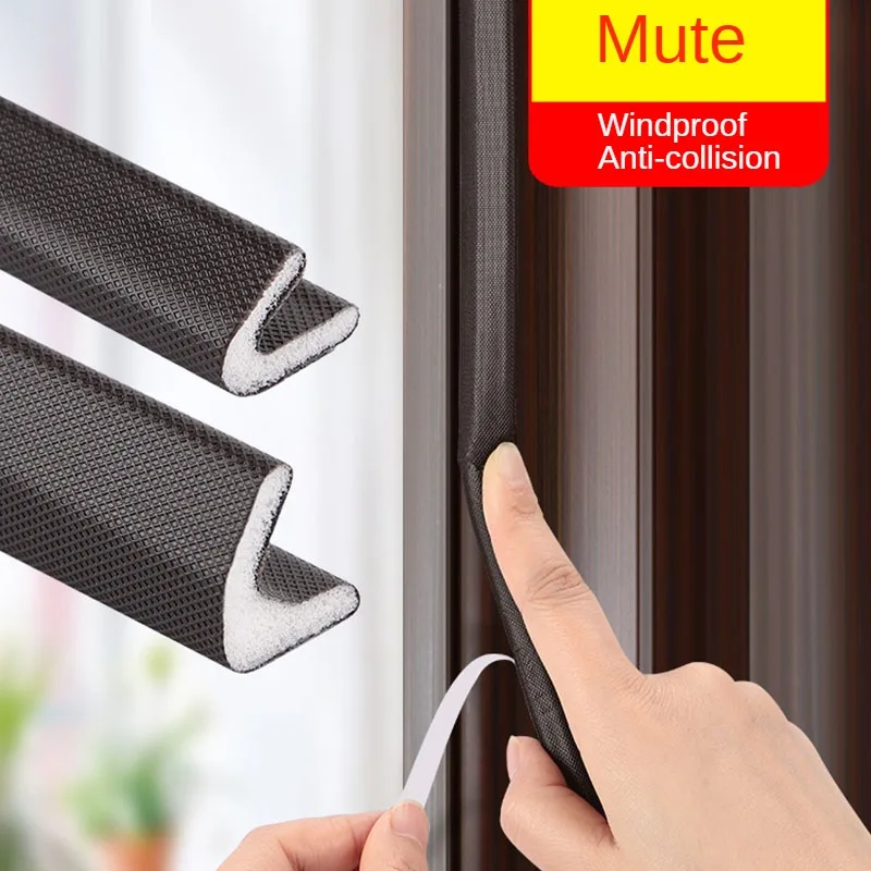 

6M Sound Proof Pu Foam Sealing Strip Self Adhesive V Shape Window Weather Stripping Door Gap Anti Collision Insulation Filler