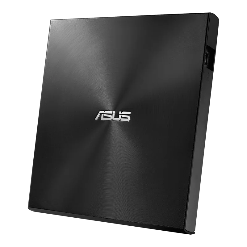 ASUS ZenDrive U9M (SDRW-08U9M-U)/موقد DVD محمول فائق النحافة 8X أسود مع USB Type-C وType-A