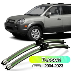 For Hyundai Tucson 2004-2023 2pcs Front Windshield Wiper Blades Windscreen Window Accessories 2005 2008 2010 2015 2017 2019 2020