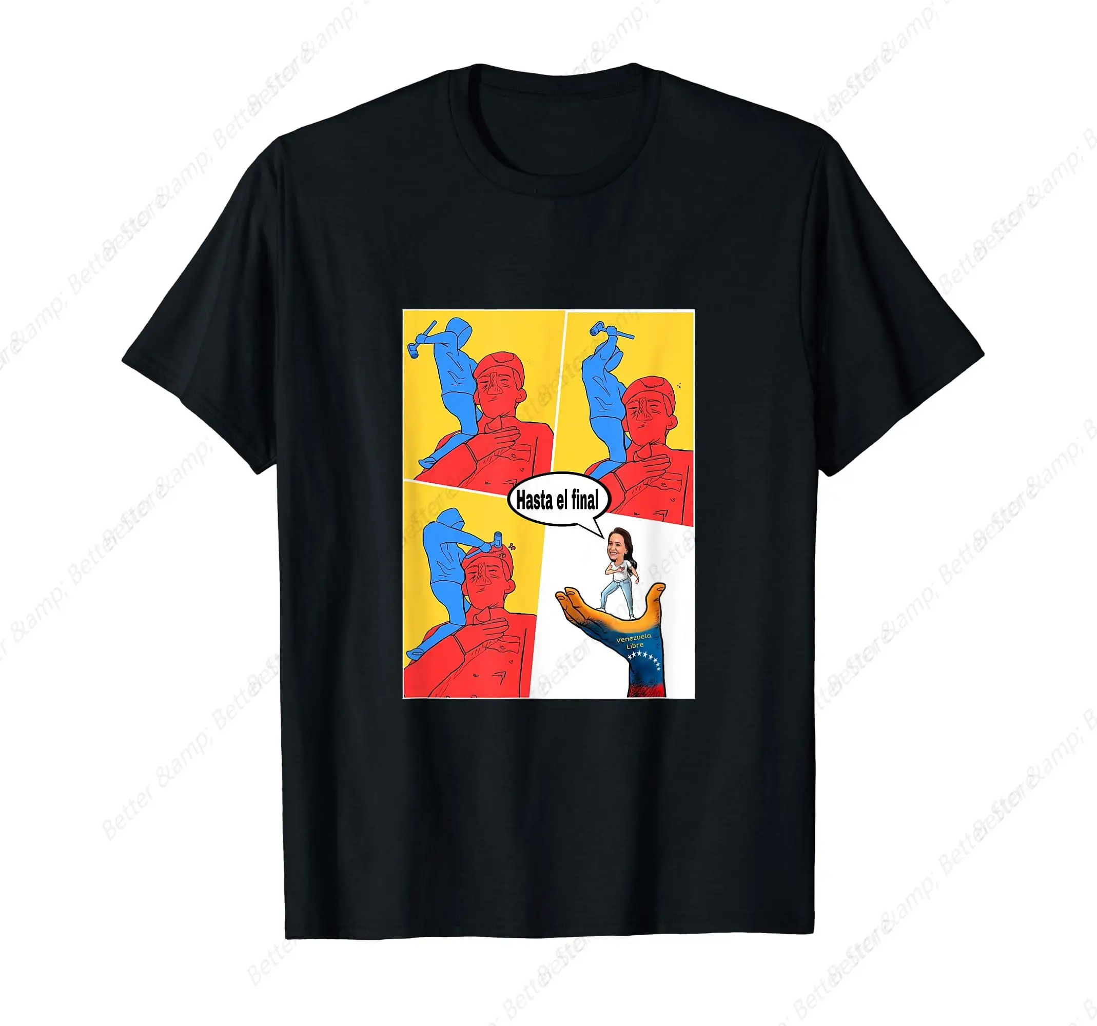 Hasta el final, Venezuela libre, María Corina,Venezuela, T-Shirt