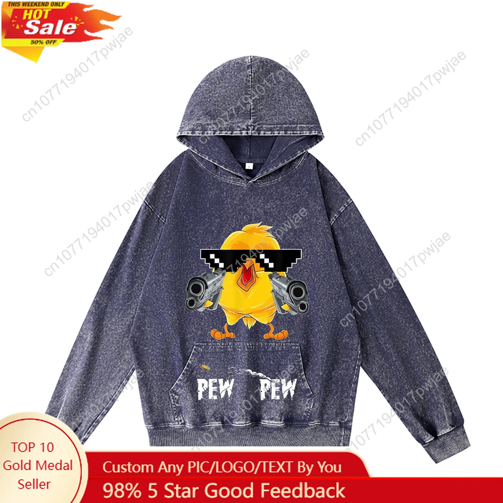 

Pew Pew Madafakas Fun funny Hoodie Hooded Sweatshirt Men Woman Vintage Pullover Sweatshirt With Pocket Oversized Customized Top