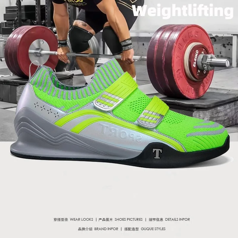 Chaussures de sport unisexes pour hommes et femmes, chaussures d'entraînement de levage de poids, chaussures de sport pour couples, chaussures à nervures dures Squat, marque de luxe, designer, nouveau, 2024