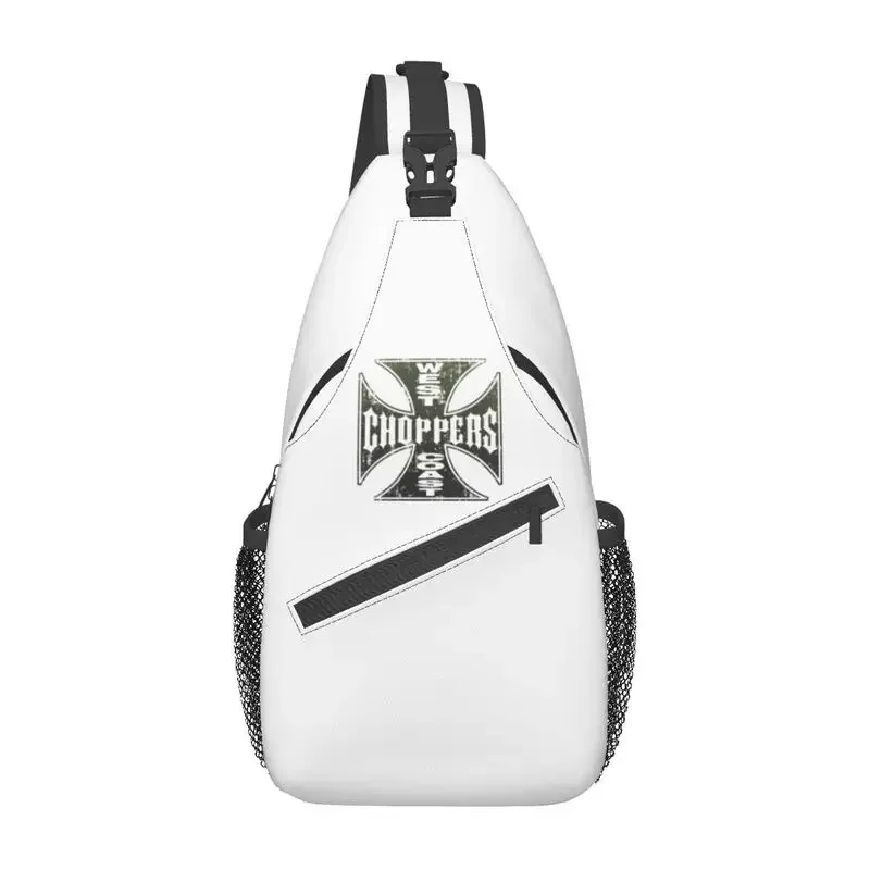 West Coast Chopper  Cross Sling Crossbody Backpack Men Custom Chest Shoulder Bag for Travel Hiking Daypack