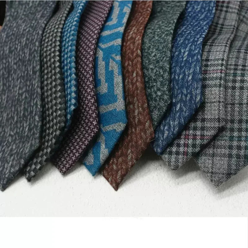 6cm Cotton Soft Neckties For Men Women Narrow Gray Plaid Neck Ties Boys Casual Skinny Tie Suit Wedding Party Slim Gravata Cravat