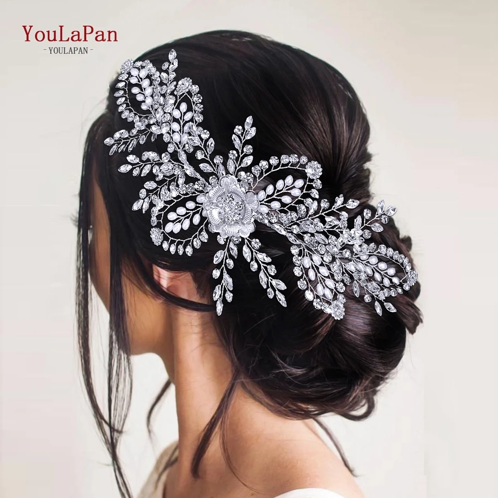 

YouLaPan Wedding Bridal Headband Rhinestone Bride Hair Accessories Women Hair Band Jewelry Party Hairwear Elegant Headwear HP893
