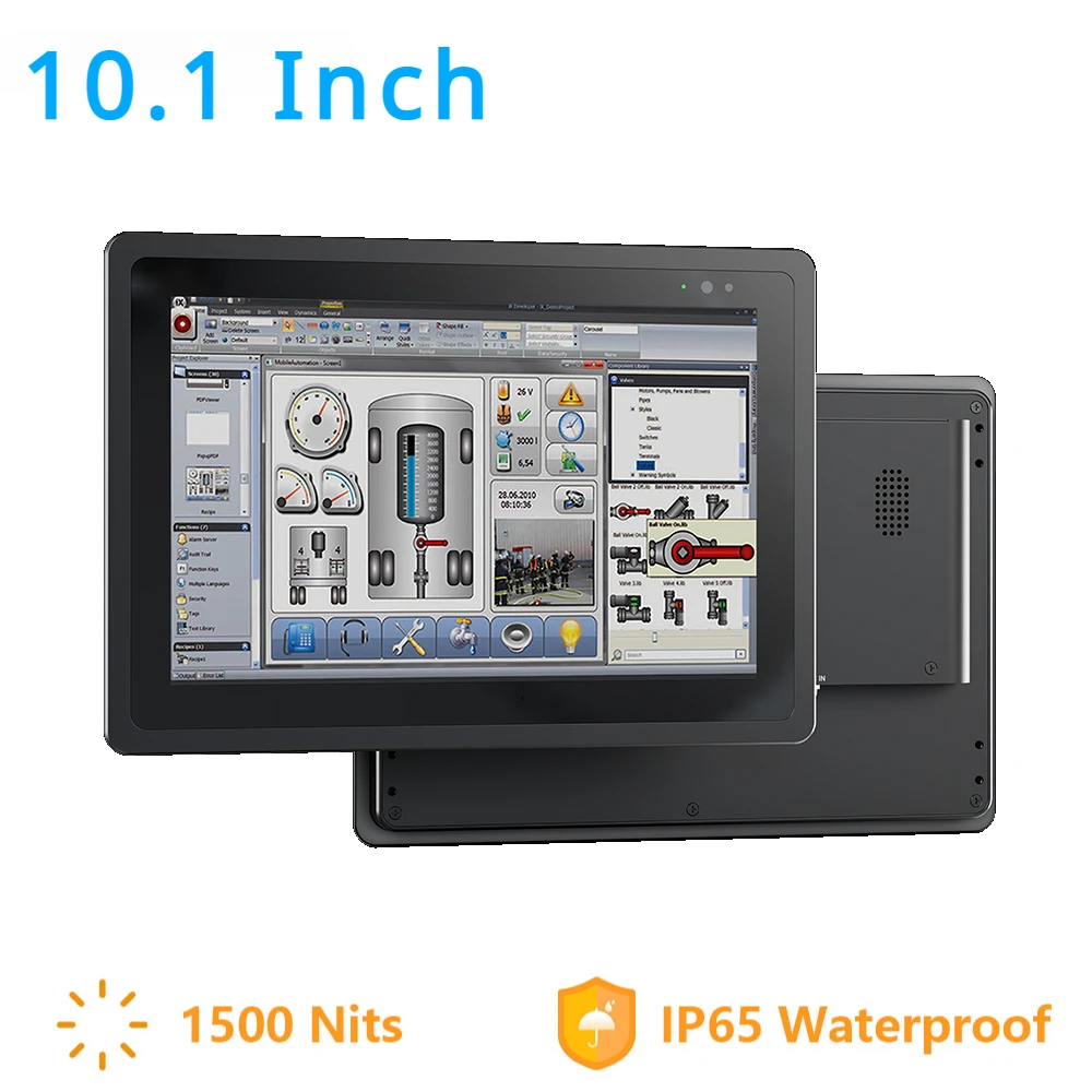 

Industrial Screen Monitor LCD Display Touch IP65 Waterproof 10.1 Inch 1920*1200 1500Nits Ultra Bright HDMI/VGA Auto Dimming Vesa